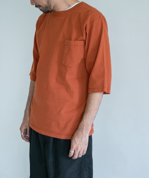Goodwear(Since1983)(グッドウェア)の「【別注】Goodwear×DOORS 6分袖ポケットTシャツ(その他・メンズ・BrickBrown/DesertSage/FadeBlack/SlateBlue・M/L)」の1枚目の写真
