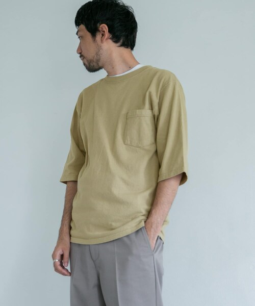 Goodwear(Since1983)(グッドウェア)の「【別注】Goodwear×DOORS 6分袖ポケットTシャツ(その他・メンズ・BrickBrown/DesertSage/FadeBlack/SlateBlue・M/L)」の14枚目の写真