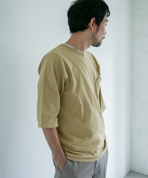Goodwear(Since1983)(グッドウェア)の「【別注】Goodwear×DOORS 6分袖ポケットTシャツ(その他・メンズ・BrickBrown/DesertSage/FadeBlack/SlateBlue・M/L)」の12枚目の写真