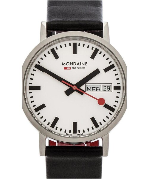 MONDAINE（モンディーン）の「Mondaine Classic 36mm（アナログ腕時計・レディース・Black & White・all）」の2枚目の写真