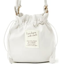 GRL（グレイル）の「2Wayロゴ巾着ショルダーバッグ（ショルダーバッグ・レディース）」