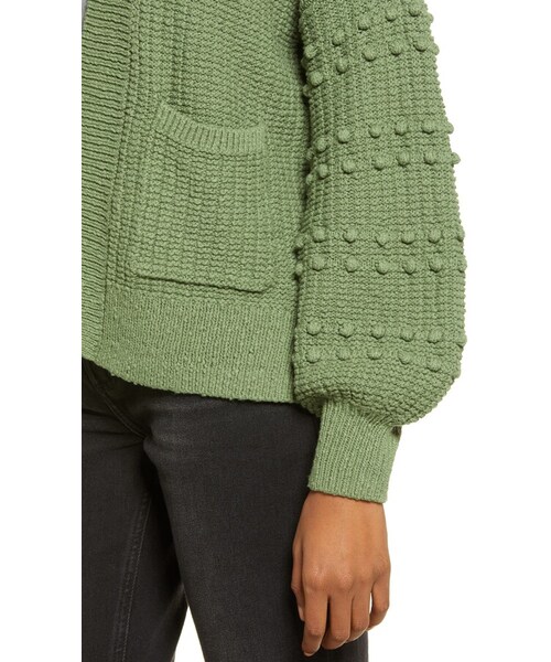 madewell(メイドウェル)の「Bobble Cardigan Sweater(ニット/セーター・レディース・Green/Ivory・Xx-small/Xx-large)」の4枚目の写真