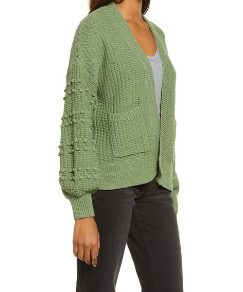 madewell(メイドウェル)の「Bobble Cardigan Sweater(ニット/セーター・レディース・Green/Ivory・Xx-small/Xx-large)」の3枚目の写真