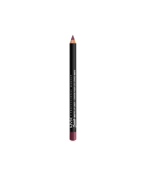 NYX（エヌワイエックス）の「Nyx Professional Makeup Suede Matte Lip Liner（ファンデーション・レディース・Run The World (vivid purple with pink)/Dainty Daze (soft pink)/Prune (sangria purple)/Little Denim Dress (electric blue)/Violet Smoke (pastel grey purple)/London (deep sand tan)/Life's A Beach (coral)/Sweet Tooth (fuchsia)/Alien (black)/STFU (magenta)/Sao Paulo (bubblegum pink)/Copenhagen (deep warm berry)/Maison (light ash brown)/Milan (punch pink)/Spicy (true red)/Oh, Put It On (deep dark purple)/Ace (blue with grey)/Brunch Me (light dusty rose)/Downtown Beauty (true brown)/Soft-Spoken (ash rose)/Los Angeles (deep red brown with yellow)/Moonwalk (greige)/Aria (warm violet)/Orange County (bright orange)/Tea & Cookies (deep pale pink)/Cherry Skies (deep berry)/Subversive Socialite (deep purple with/Club Hopper (deep purple mauve)/Girl, Bye (berry)/Free Spirit (med nude with pink)/Leon (honey brown)）」の3枚目の写真