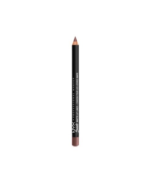 NYX（エヌワイエックス）の「Nyx Professional Makeup Suede Matte Lip Liner（ファンデーション・レディース・Run The World (vivid purple with pink)/Dainty Daze (soft pink)/Prune (sangria purple)/Little Denim Dress (electric blue)/Violet Smoke (pastel grey purple)/London (deep sand tan)/Life's A Beach (coral)/Sweet Tooth (fuchsia)/Alien (black)/STFU (magenta)/Sao Paulo (bubblegum pink)/Copenhagen (deep warm berry)/Maison (light ash brown)/Milan (punch pink)/Spicy (true red)/Oh, Put It On (deep dark purple)/Ace (blue with grey)/Brunch Me (light dusty rose)/Downtown Beauty (true brown)/Soft-Spoken (ash rose)/Los Angeles (deep red brown with yellow)/Moonwalk (greige)/Aria (warm violet)/Orange County (bright orange)/Tea & Cookies (deep pale pink)/Cherry Skies (deep berry)/Subversive Socialite (deep purple with/Club Hopper (deep purple mauve)/Girl, Bye (berry)/Free Spirit (med nude with pink)/Leon (honey brown)）」の21枚目の写真