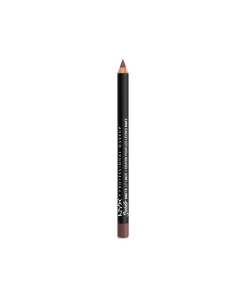 NYX（エヌワイエックス）の「Nyx Professional Makeup Suede Matte Lip Liner（ファンデーション・レディース・Run The World (vivid purple with pink)/Dainty Daze (soft pink)/Prune (sangria purple)/Little Denim Dress (electric blue)/Violet Smoke (pastel grey purple)/London (deep sand tan)/Life's A Beach (coral)/Sweet Tooth (fuchsia)/Alien (black)/STFU (magenta)/Sao Paulo (bubblegum pink)/Copenhagen (deep warm berry)/Maison (light ash brown)/Milan (punch pink)/Spicy (true red)/Oh, Put It On (deep dark purple)/Ace (blue with grey)/Brunch Me (light dusty rose)/Downtown Beauty (true brown)/Soft-Spoken (ash rose)/Los Angeles (deep red brown with yellow)/Moonwalk (greige)/Aria (warm violet)/Orange County (bright orange)/Tea & Cookies (deep pale pink)/Cherry Skies (deep berry)/Subversive Socialite (deep purple with/Club Hopper (deep purple mauve)/Girl, Bye (berry)/Free Spirit (med nude with pink)/Leon (honey brown)）」の22枚目の写真