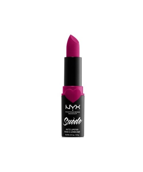 NYX（エヌワイエックス）の「Nyx Professional Makeup Suede Matte Lipstick（ファンデーション・レディース・Moonwalk (grey beige)/Ace (blue with grey)/Cold Brew (true brown)/Clinger (hot pink)/Dainty Daze (soft pink)/Spicy (true red)/Brunch Me (light dusty rose)/STFU (magenta)/Sweet Tooth (fuchsia)/Girl, Bye (berry)）」の4枚目の写真