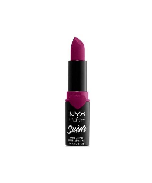 NYX（エヌワイエックス）の「Nyx Professional Makeup Suede Matte Lipstick（ファンデーション・レディース・Moonwalk (grey beige)/Ace (blue with grey)/Cold Brew (true brown)/Clinger (hot pink)/Dainty Daze (soft pink)/Spicy (true red)/Brunch Me (light dusty rose)/STFU (magenta)/Sweet Tooth (fuchsia)/Girl, Bye (berry)）」の9枚目の写真
