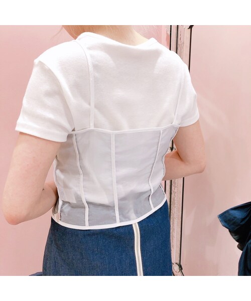 lilLilly（リルリリー）の「【pain】シアーナイロンリボンキャミソール（トップス・レディース・PINK/BLUE/BLACK）」の12枚目の写真