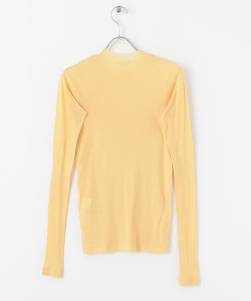 AURALEE（オーラリー）の「AURALEE HIGHGAUGE SHEER RIB LONG-SLEEVE T-SHIRTS（その他・レディース・BLACK/YELLOW/BEIGE・1）」の8枚目の写真