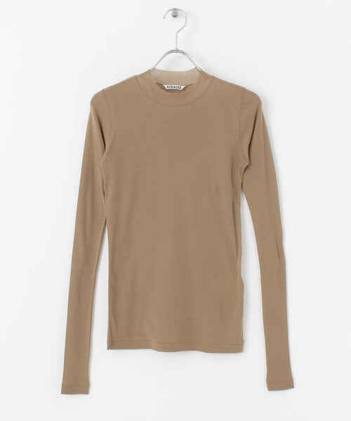 AURALEE（オーラリー）の「AURALEE HIGHGAUGE SHEER RIB LONG-SLEEVE T-SHIRTS（その他・レディース・BLACK/YELLOW/BEIGE・1）」の2枚目の写真