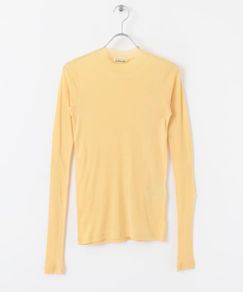 AURALEE（オーラリー）の「AURALEE HIGHGAUGE SHEER RIB LONG-SLEEVE T-SHIRTS（その他・レディース・BLACK/YELLOW/BEIGE・1）」の6枚目の写真