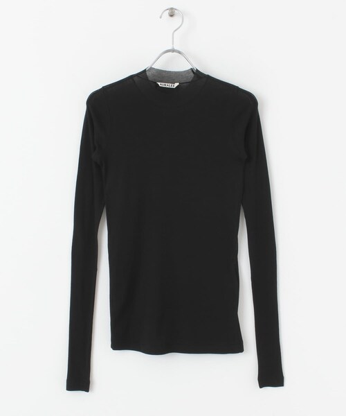 AURALEE（オーラリー）の「AURALEE HIGHGAUGE SHEER RIB LONG-SLEEVE T-SHIRTS（その他・レディース・BLACK/YELLOW/BEIGE・1）」の5枚目の写真