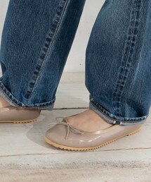 me Enamel Leather Ballerina