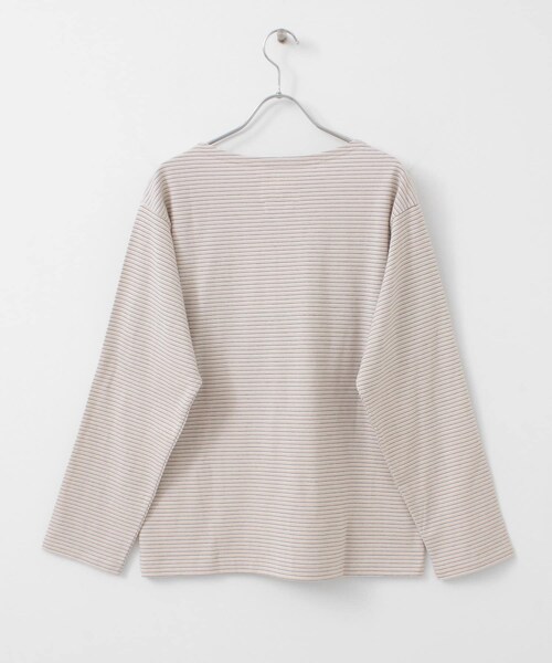 unify（ユニファイ）の「UNIFY Cotton BorderLong-Sleeve T-shirts（その他・レディース・PINK BEIGE/BLACK・one）」の6枚目の写真