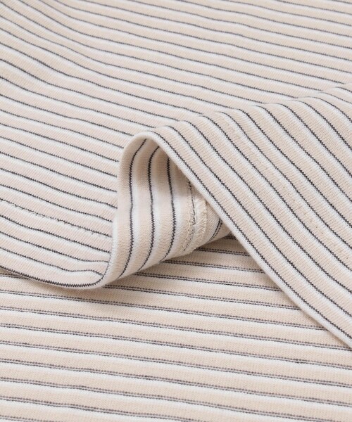 unify（ユニファイ）の「UNIFY Cotton BorderLong-Sleeve T-shirts（その他・レディース・PINK BEIGE/BLACK・one）」の7枚目の写真