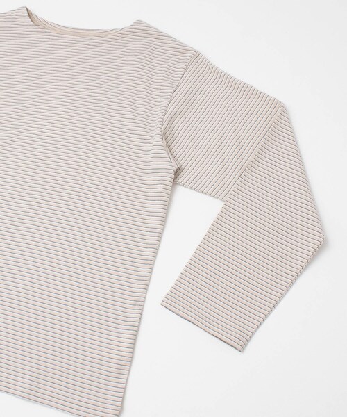 unify（ユニファイ）の「UNIFY Cotton BorderLong-Sleeve T-shirts（その他・レディース・PINK BEIGE/BLACK・one）」の5枚目の写真