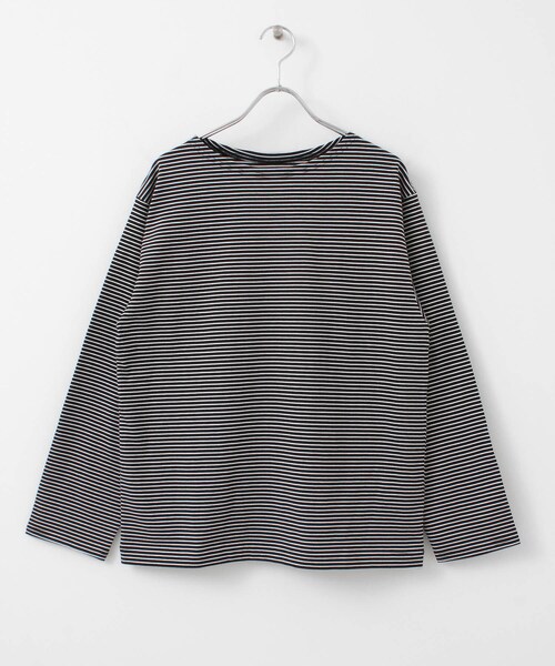 unify（ユニファイ）の「UNIFY Cotton BorderLong-Sleeve T-shirts（その他・レディース・PINK BEIGE/BLACK・one）」の2枚目の写真