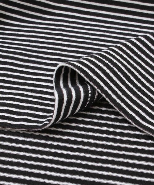 unify（ユニファイ）の「UNIFY Cotton BorderLong-Sleeve T-shirts（その他・レディース・PINK BEIGE/BLACK・one）」の8枚目の写真