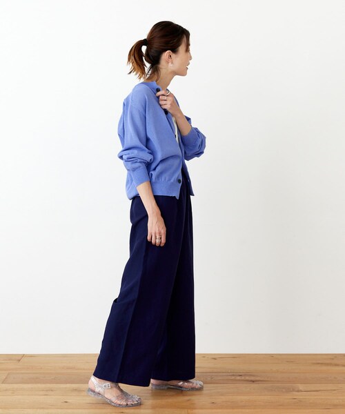 unify(ユニファイ)の「UNIFY Crew Neck Knit Cardigan(その他・レディース・SAX BLUE/BROWN/BLACK・one)」の7枚目の写真