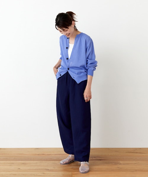 unify(ユニファイ)の「UNIFY Crew Neck Knit Cardigan(その他・レディース・SAX BLUE/BROWN/BLACK・one)」の8枚目の写真