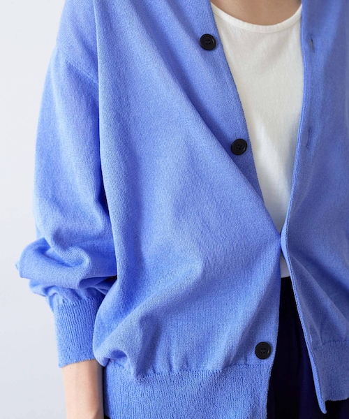 unify(ユニファイ)の「UNIFY Crew Neck Knit Cardigan(その他・レディース・SAX BLUE/BROWN/BLACK・one)」の5枚目の写真