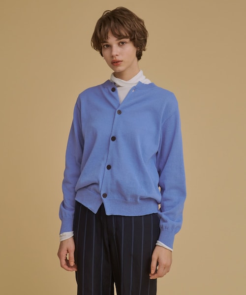 unify(ユニファイ)の「UNIFY Crew Neck Knit Cardigan(その他・レディース・SAX BLUE/BROWN/BLACK・one)」の1枚目の写真
