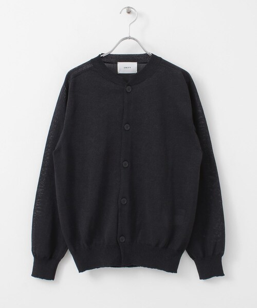 unify(ユニファイ)の「UNIFY Crew Neck Knit Cardigan(その他・レディース・SAX BLUE/BROWN/BLACK・one)」の2枚目の写真
