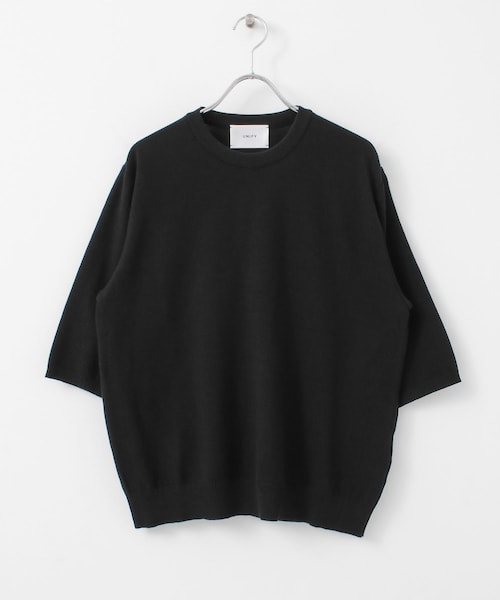 unify(ユニファイ)の「UNIFY Cotton Silk Knit T-shirts(その他・レディース・OFF WHITE/BROWN/BLACK・one)」の6枚目の写真