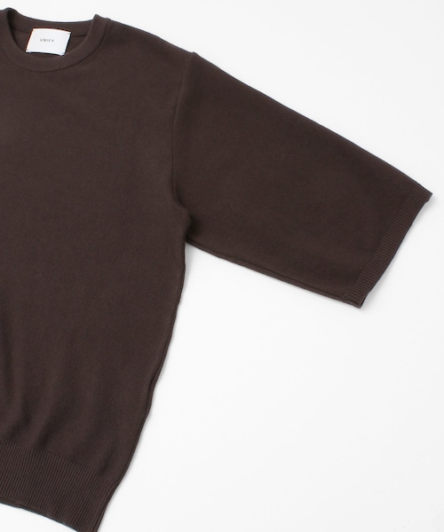 unify(ユニファイ)の「UNIFY Cotton Silk Knit T-shirts(その他・レディース・OFF WHITE/BROWN/BLACK・one)」の7枚目の写真