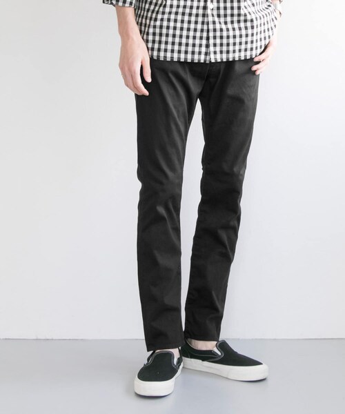 japan made slim trousers