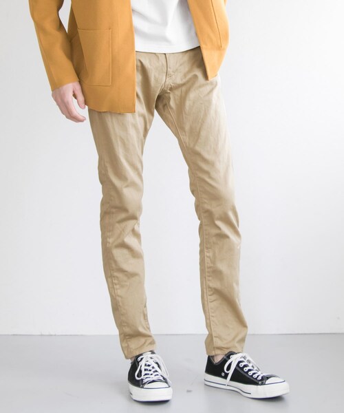 japan made slim trousers