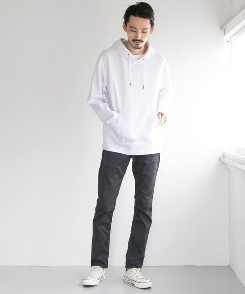 japan made slim trousers