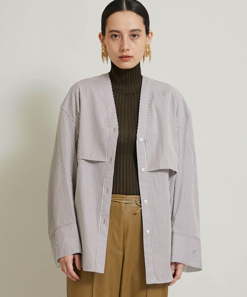 CINOH（チノ）の「別注Vネックシャツ 21WBL501（その他・レディース・MULTI）」の4枚目の写真