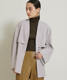 CINOH（チノ）の「リネンノーカラーコート（）」 - WEAR