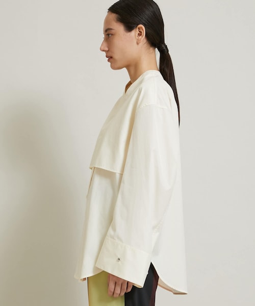 CINOH（チノ）の「別注Vネックシャツ 21WBL502（その他・レディース・IVORY）」の5枚目の写真