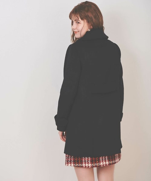 31 Sons de mode（トランテアン　ソン　ドゥ　モード）の「Bigリボンショートコート（ジャケット/アウター・レディース・ブラック/グレー系・36/38）」の4枚目の写真