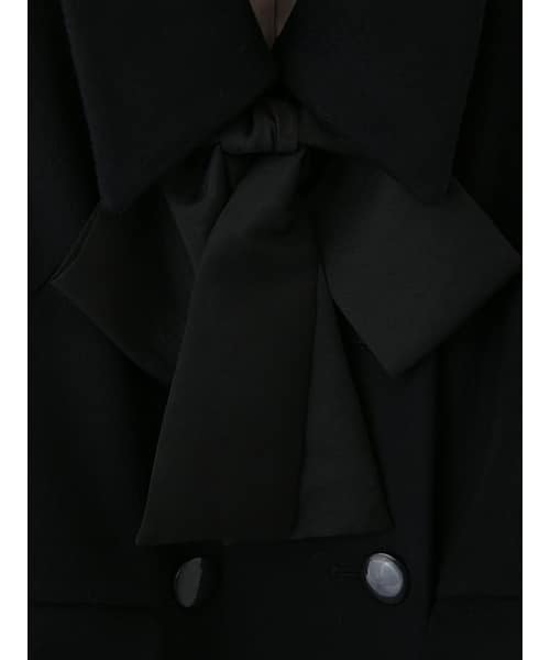 31 Sons de mode（トランテアン　ソン　ドゥ　モード）の「Bigリボンショートコート（ジャケット/アウター・レディース・ブラック/グレー系・36/38）」の15枚目の写真