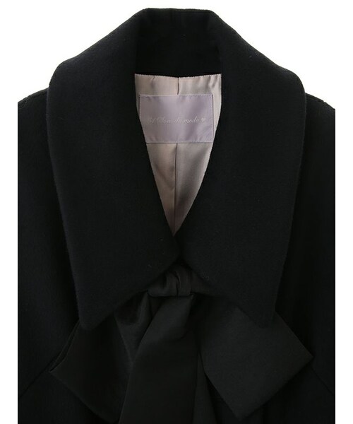 31 Sons de mode（トランテアン　ソン　ドゥ　モード）の「Bigリボンショートコート（ジャケット/アウター・レディース・ブラック/グレー系・36/38）」の14枚目の写真