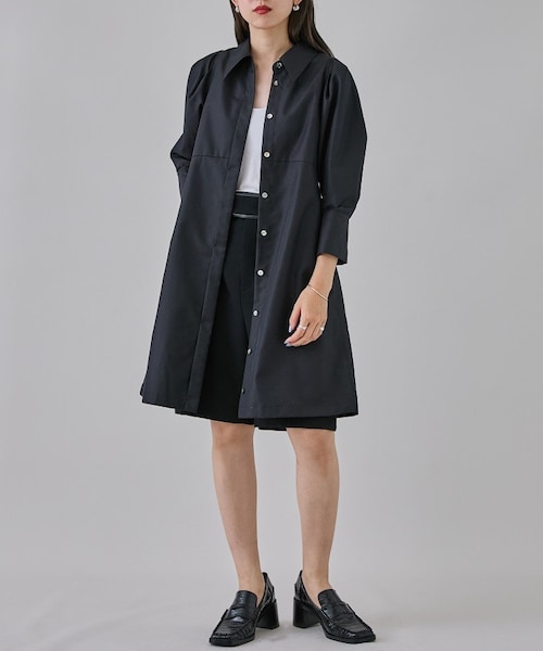 city クリアコットンタックショルダーショートワンピース city（シティ）の「クリアコットンタックショルダーショート
