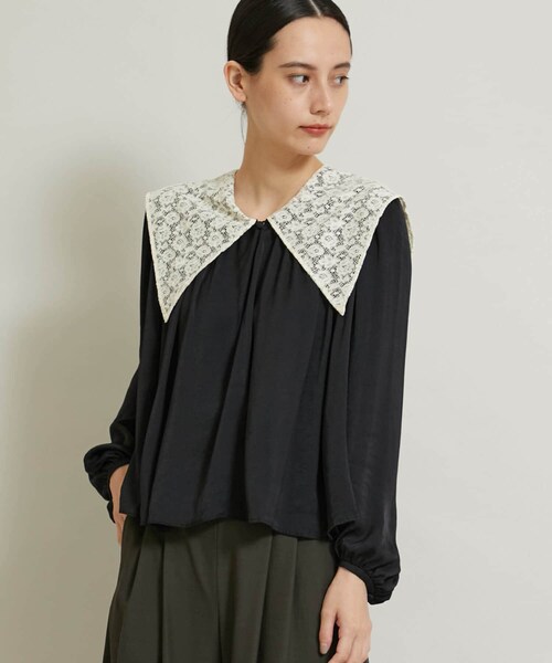 LOKITHO(ロキト)の「レースカラーブラウス DL3-SH6(その他・レディース・BLACK・1)」の2枚目の写真
