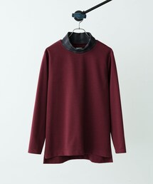 Lui's | ネックチェックタートルカットソー(Tシャツ/カットソー)