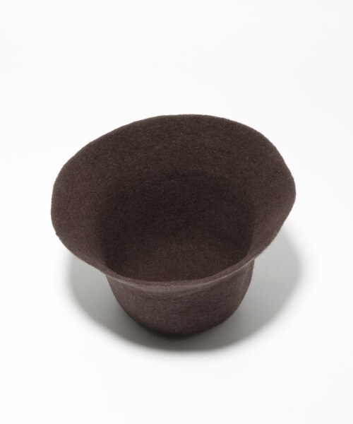 LOWRYS FARM（ローリーズファーム）の「フェルトバケットハット（帽子・ブラック/ベージュ/ダークブラウン・F）」の5枚目の写真