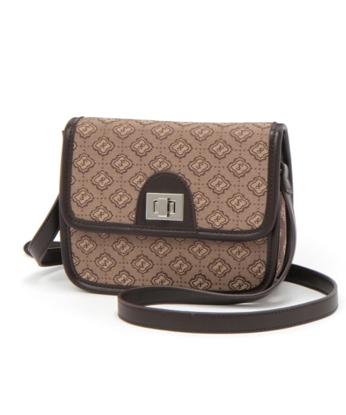 PAGEBOY（ページボーイ）の「モノグラムスクエアショルダー（バッグ・モノトーン系/キャラメル系・ONE SIZE）」の2枚目の写真