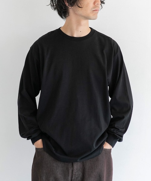 AURALEE 長袖カットソー　LUSTER PLAITING AURALEE / Luster Plaiting L/S Tee (White) | twelve
