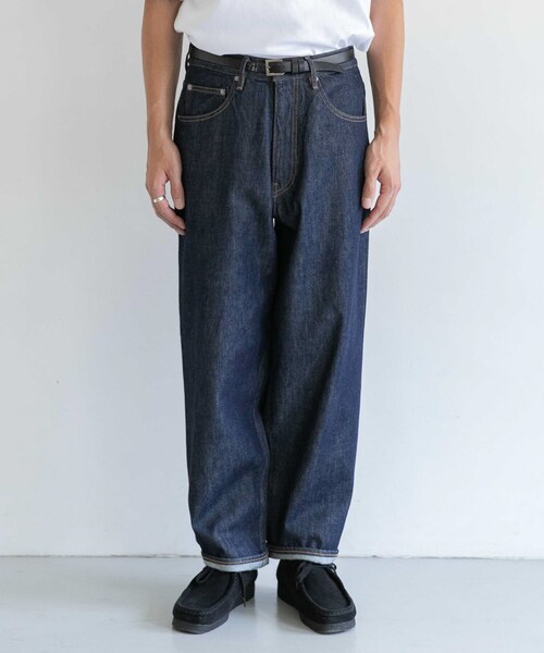 AURALEE（オーラリー）の「AURALEE HARD TWIST DENIM WIDE PANTS（その他・メンズ・INDIGO/BROWN・30/32/34）」の3枚目の写真