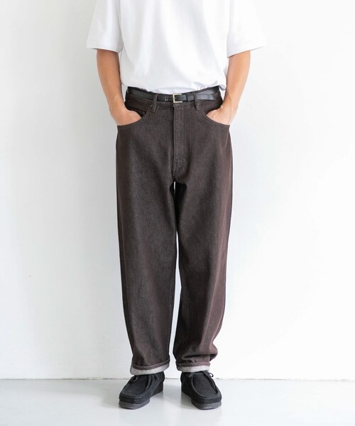 AURALEE（オーラリー）の「AURALEE HARD TWIST DENIM WIDE PANTS（その他・メンズ・INDIGO/BROWN・30/32/34）」の2枚目の写真