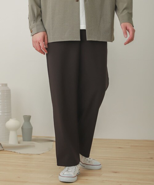 SENSE OF PLACE by URBAN RESEARCH（センスオブプレイスバイアーバンリサーチ）の「【Sサイズ/WEB・一部店舗限定】ワイドスラックス（その他・メンズ・GRAY/BROWN/BLACK/GREIGE・S/M/L）」の10枚目の写真