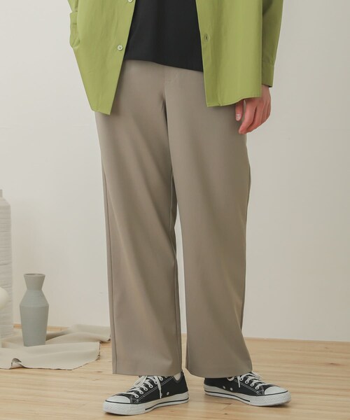 SENSE OF PLACE by URBAN RESEARCH（センスオブプレイスバイアーバンリサーチ）の「【Sサイズ/WEB・一部店舗限定】ワイドスラックス（その他・メンズ・GRAY/BROWN/BLACK/GREIGE・S/M/L）」の4枚目の写真
