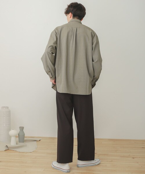 SENSE OF PLACE by URBAN RESEARCH（センスオブプレイスバイアーバンリサーチ）の「【Sサイズ/WEB・一部店舗限定】ワイドスラックス（その他・メンズ・GRAY/BROWN/BLACK/GREIGE・S/M/L）」の15枚目の写真